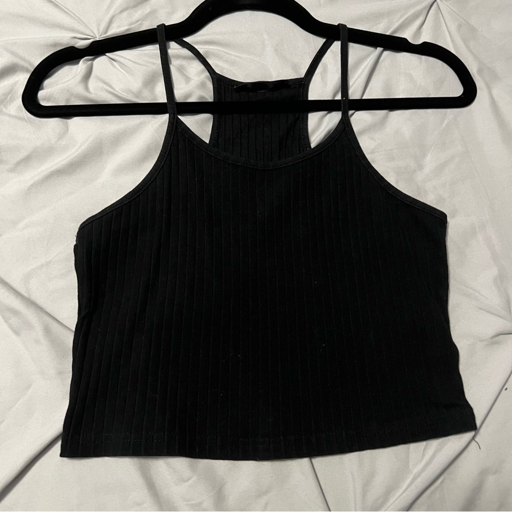 Black tank top